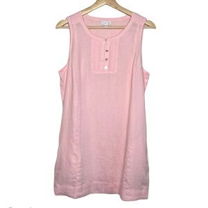 J. Jill Love Linen Light Pink Shift Dress MP